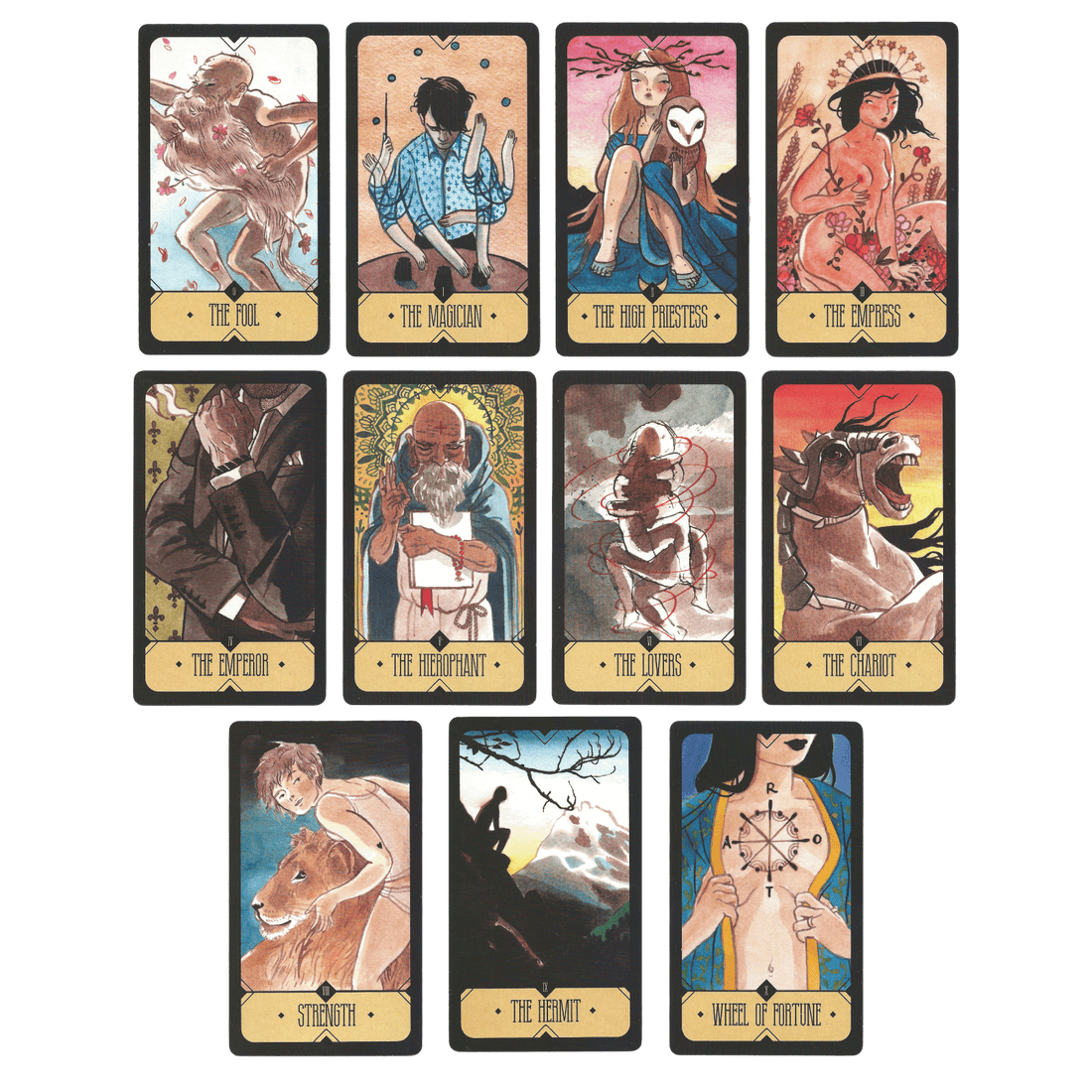 sasuraibito tarot pocket deck major arcana