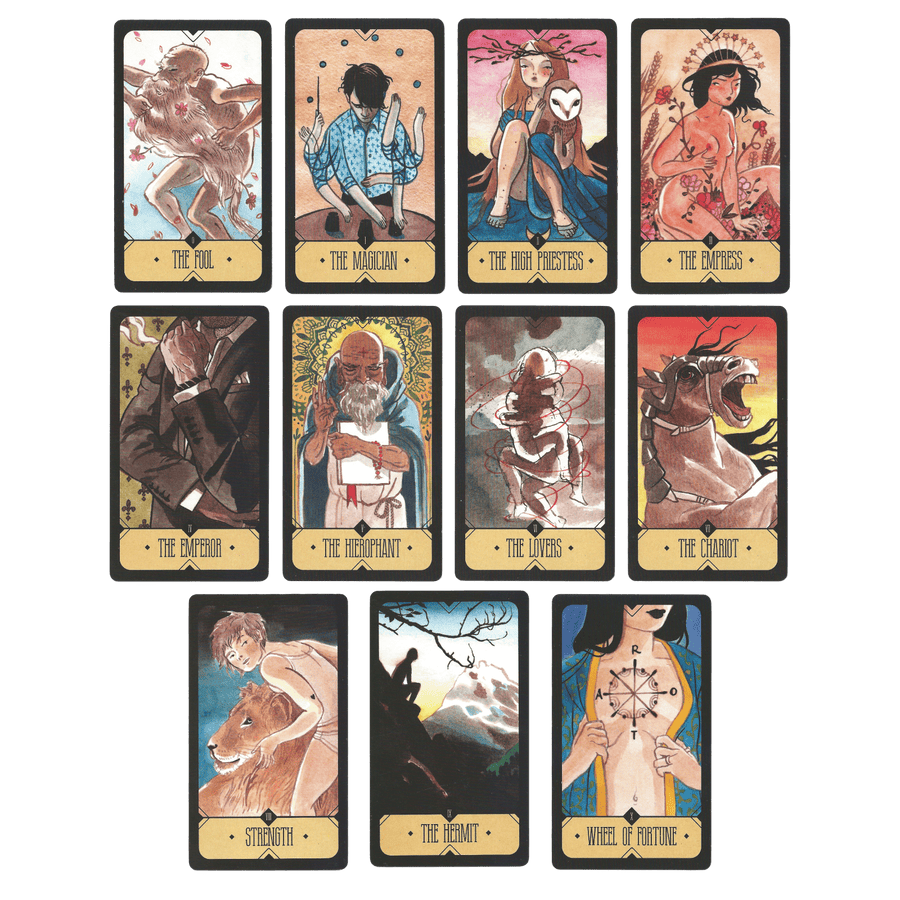 sasuraibito tarot pocket deck major arcana