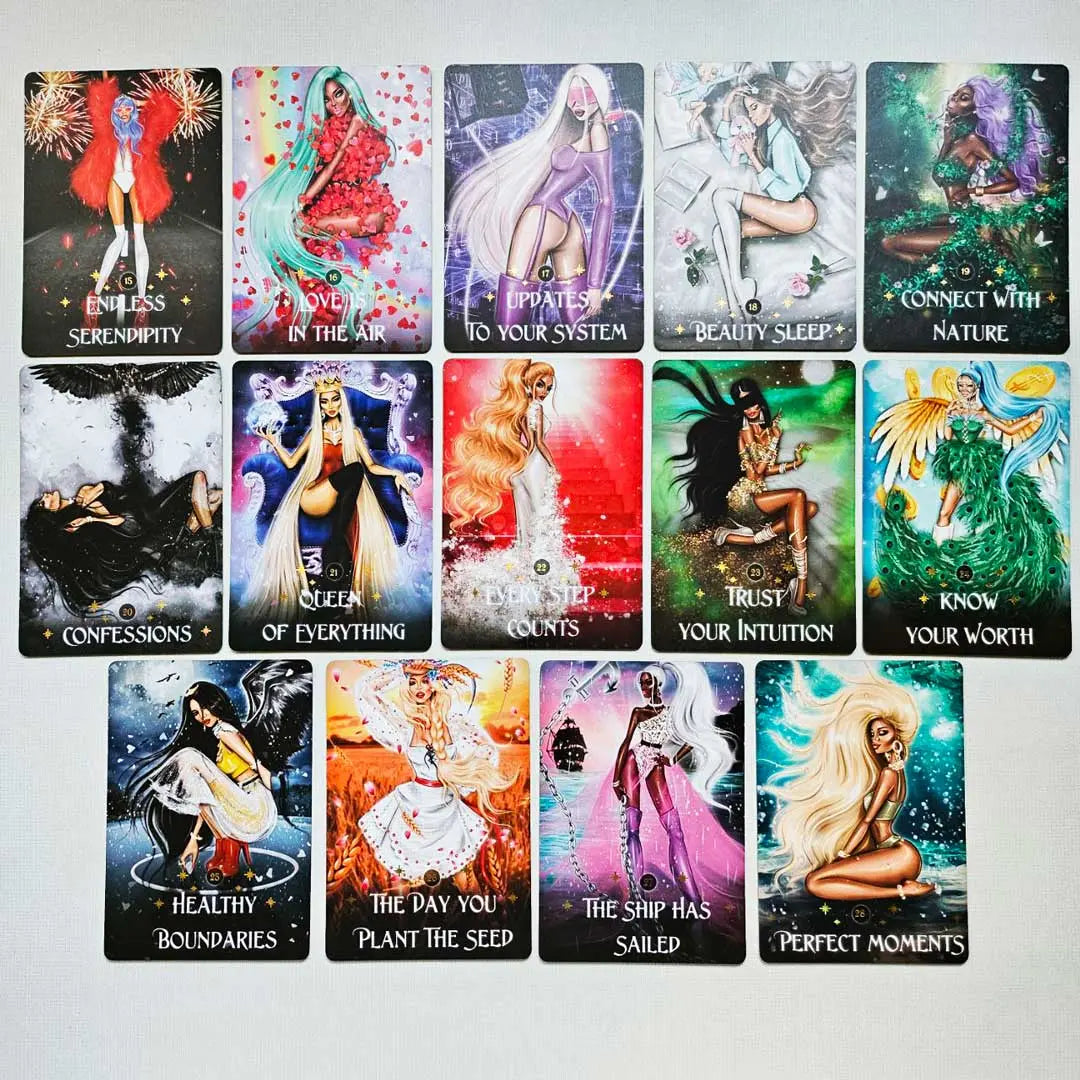 the wild muse oracle deck | cards preview 15 to 28