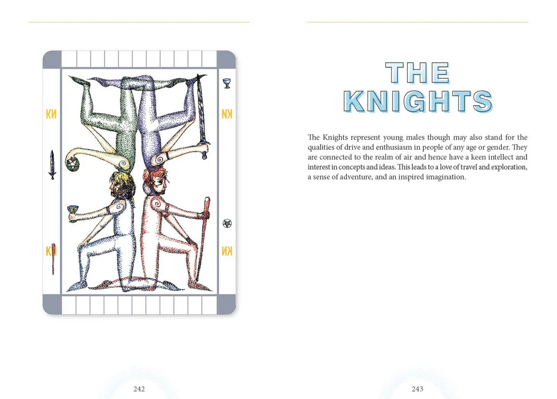 the knights from transparent tarot deck 2nd edition